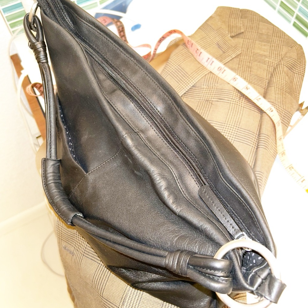 RADLEY London 🇬🇧 Leather Hobo Shoulder Tote Top Zip Closure & Silver Hardware - Picture 5 of 11